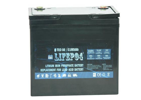 Bateria de lítio alternativa portátil Lifepo4 do poder do ABS 12v 50ah