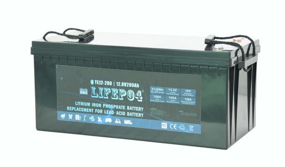 Bateria Lifepo4 portátil do ABS 12V 200AH para o poder alternativo