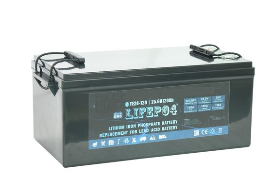 Bateria de lítio portátil de 24V 100AH Lifep04 para o poder alternativo