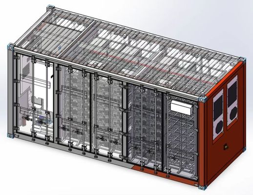 1,3 energia ESS do lítio Lifepo4 do MWH BESS Battery Energy Storage System