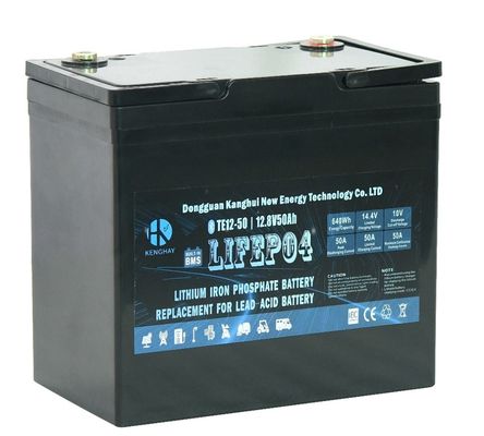 25.5kg Lifepo4 UPS Bateria Voltagem 12V Máxima corrente de carga 50A 500Ah