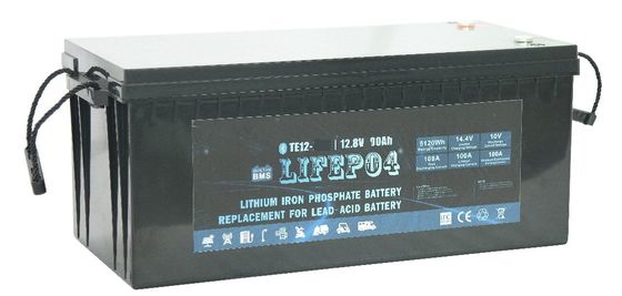 Bateria LiFePO4 de ciclo profundo e confiável Capacidade de 100Ah e temperatura de funcionamento -20-50C